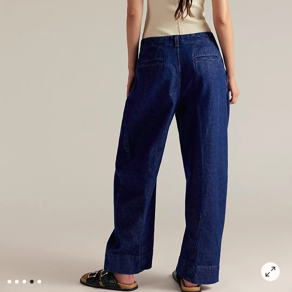 Crvy Free People Barrel New Spin Trouser Jeans Pants sz 33